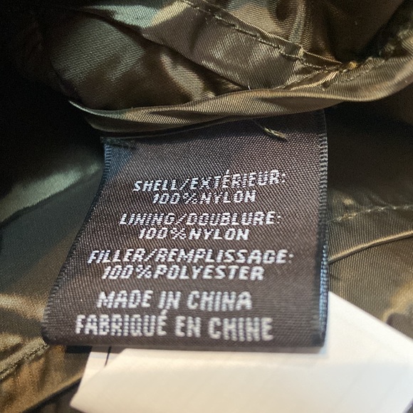 NWT BADGLEY MISCHKA Size XS Light Weight Packable Puffer Jacket Olive - Picture 12 of 13